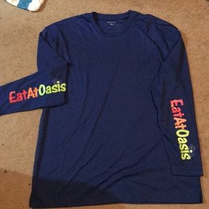 Blue long sleeve dri fit shirt